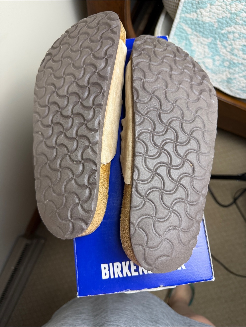 Birkenstock Granada Tobacco Brown Suede Slide Sandals Women’s 39 (8.0) Regular - Picture 7 of 8